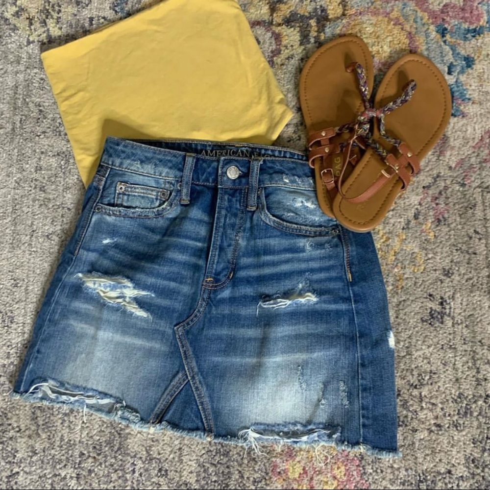 denim skirt - high waisted